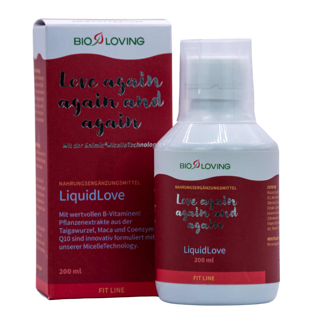 LiquidLove | 200 ml | soluble dans l'eau avec de la citrulline, de la racine de ginseng sibérien et du Q10