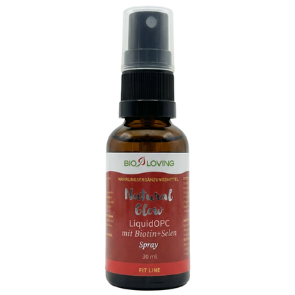 Spray liquide OPC | à la biotine et au sélénium de haute qualité | 30 ml | extrait de pépins de raisin rouge à 95 % de polyphénols | soluble dans l'eau grâce à la technologie micellaire Solmic®